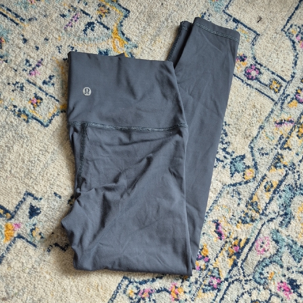 Lululemon High-Rise blue Gray Yoga Leggings
